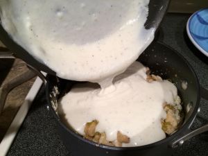 Cheese Sauce on Cauliflower