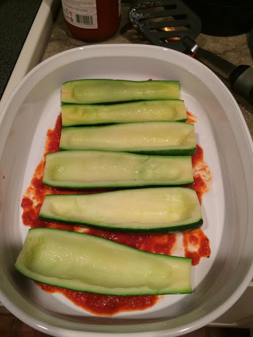 Hollowed Zucchini